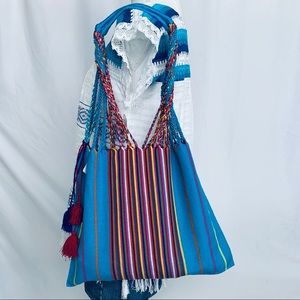 Boho Mexican Handwoven Tote bag.Handmade bag.